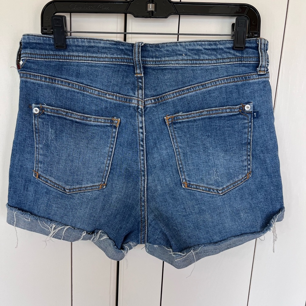 PILCRO HIGH RISE SHORT 28 URBAN OUTFITTERS Denim Blue Women's Shorts - Picture 2 of 7